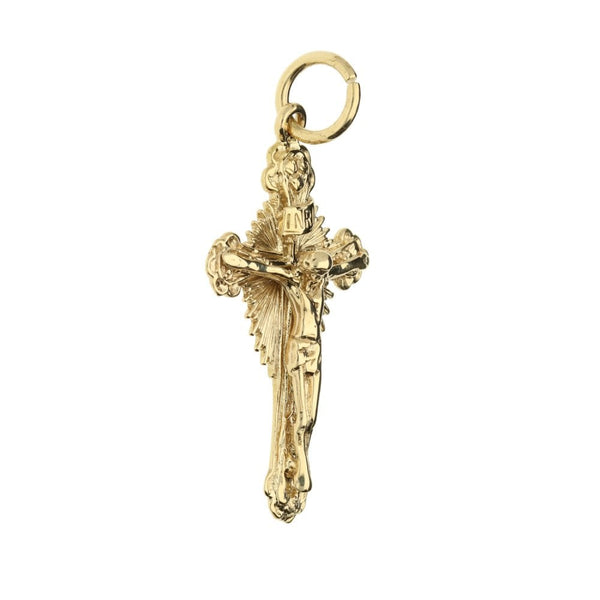 9ct Yellow Gold Fancy Crucifix Pendant
