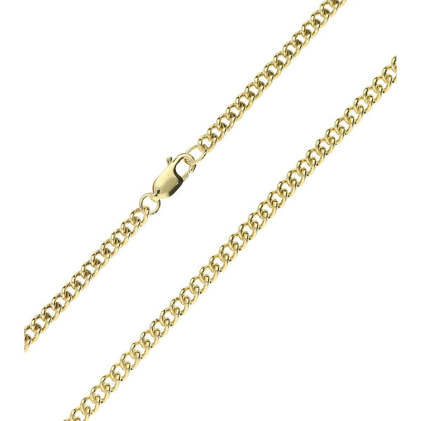 9ct Yellow Gold Ladies Curb Chain 24"