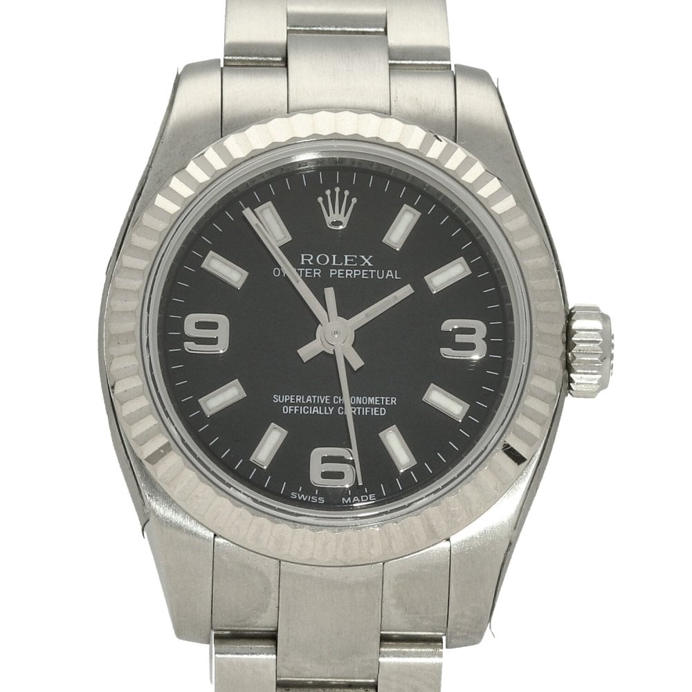 Oyster Perpetual 176234 - Ladies Watch - Black Dial - 2009