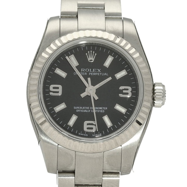 Oyster Perpetual 176234 - Ladies Watch - Black Dial - 2009