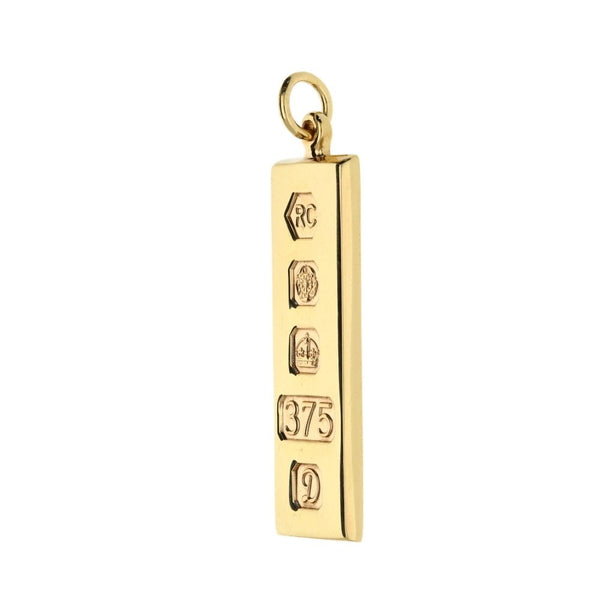 9ct Yellow Gold Gents Ingot Pendant - 14.7g