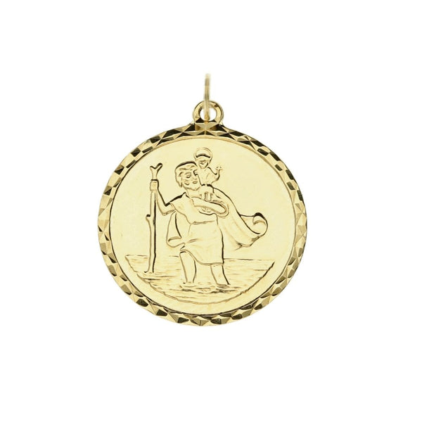 9ct Yellow Gold St. Christopher Pendant 1.3g