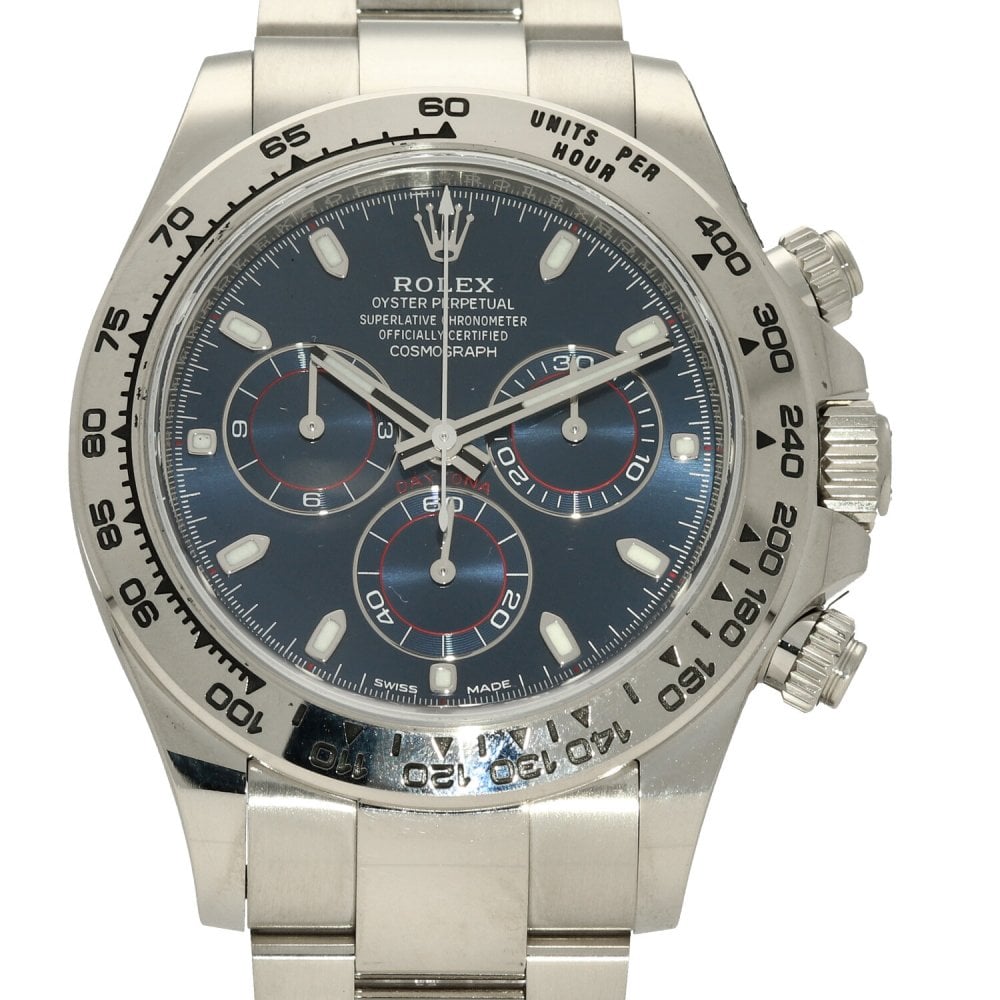 Daytona 116509 - White-Gold Watch - Blue Dial - 2019