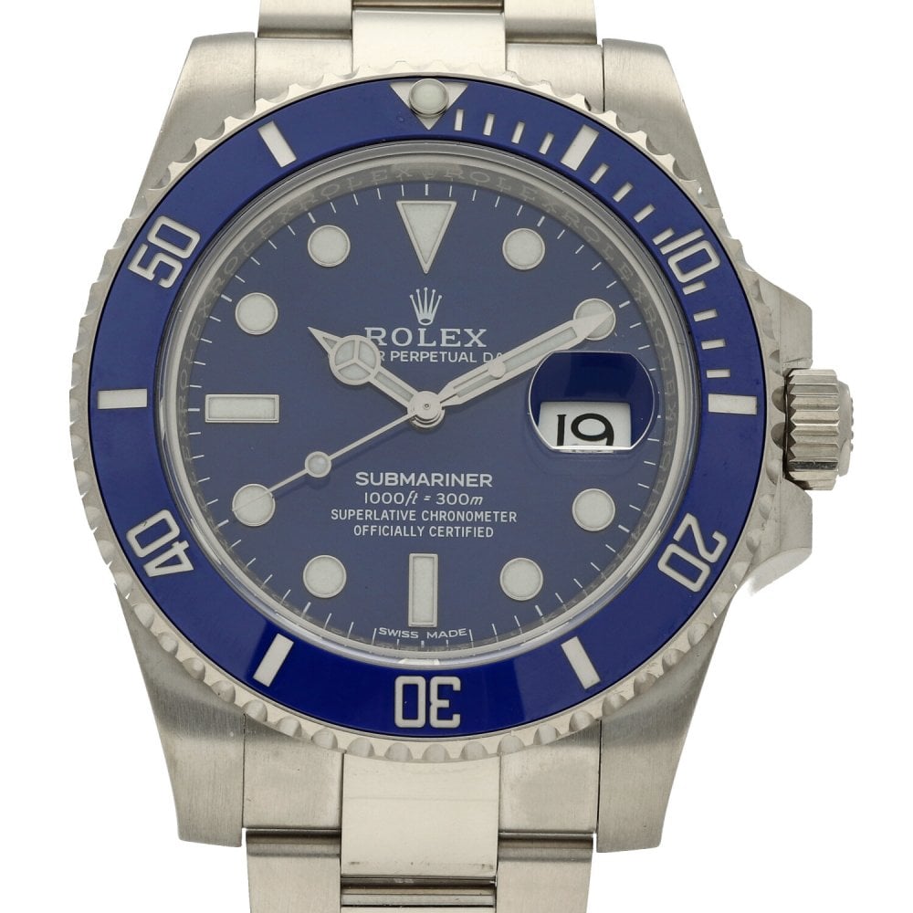 Submariner 116619LB, 18ct White Gold, Blue, 2018