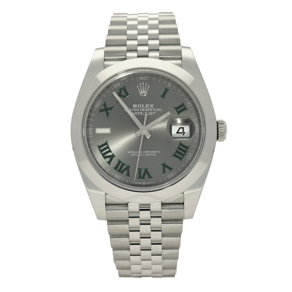 Datejust 41 126300 - Gents Watch - Wimbledon Dial - 2021 Unworn