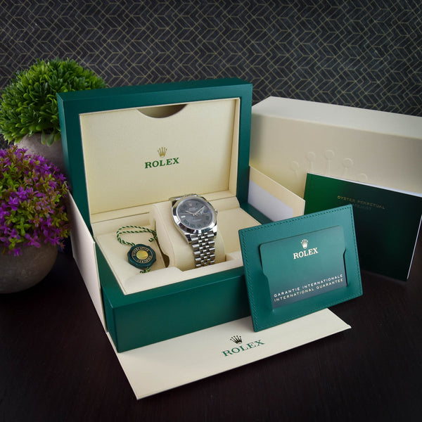 Datejust 41 126300 - Gents Watch - Wimbledon Dial - 2021 Unworn