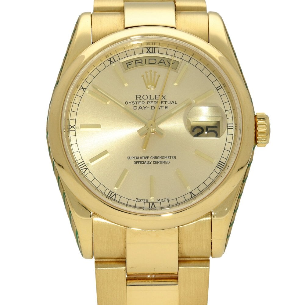 Day-Date 118208 - Champagne Dial - 2001