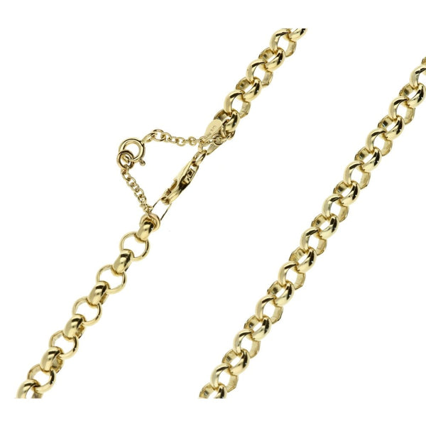 9ct Yellow Gold Gents Belcher Chain - 22"