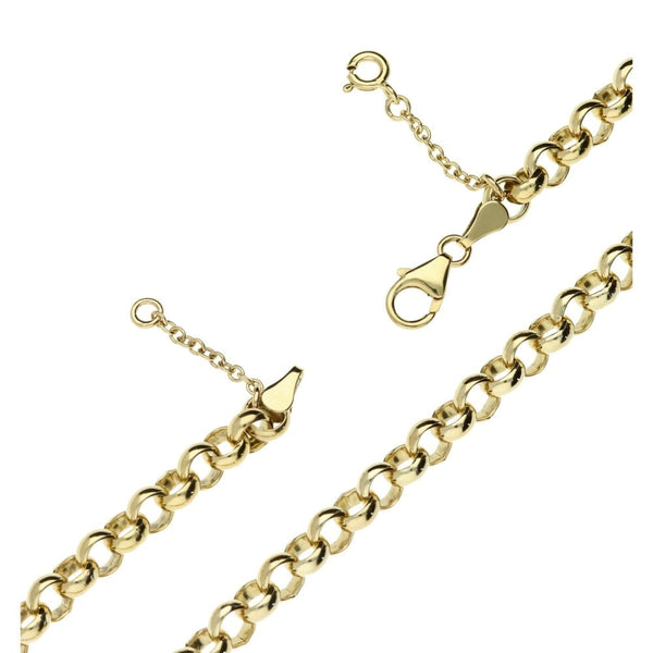 9ct Yellow Gold Gents Belcher Chain - 22"