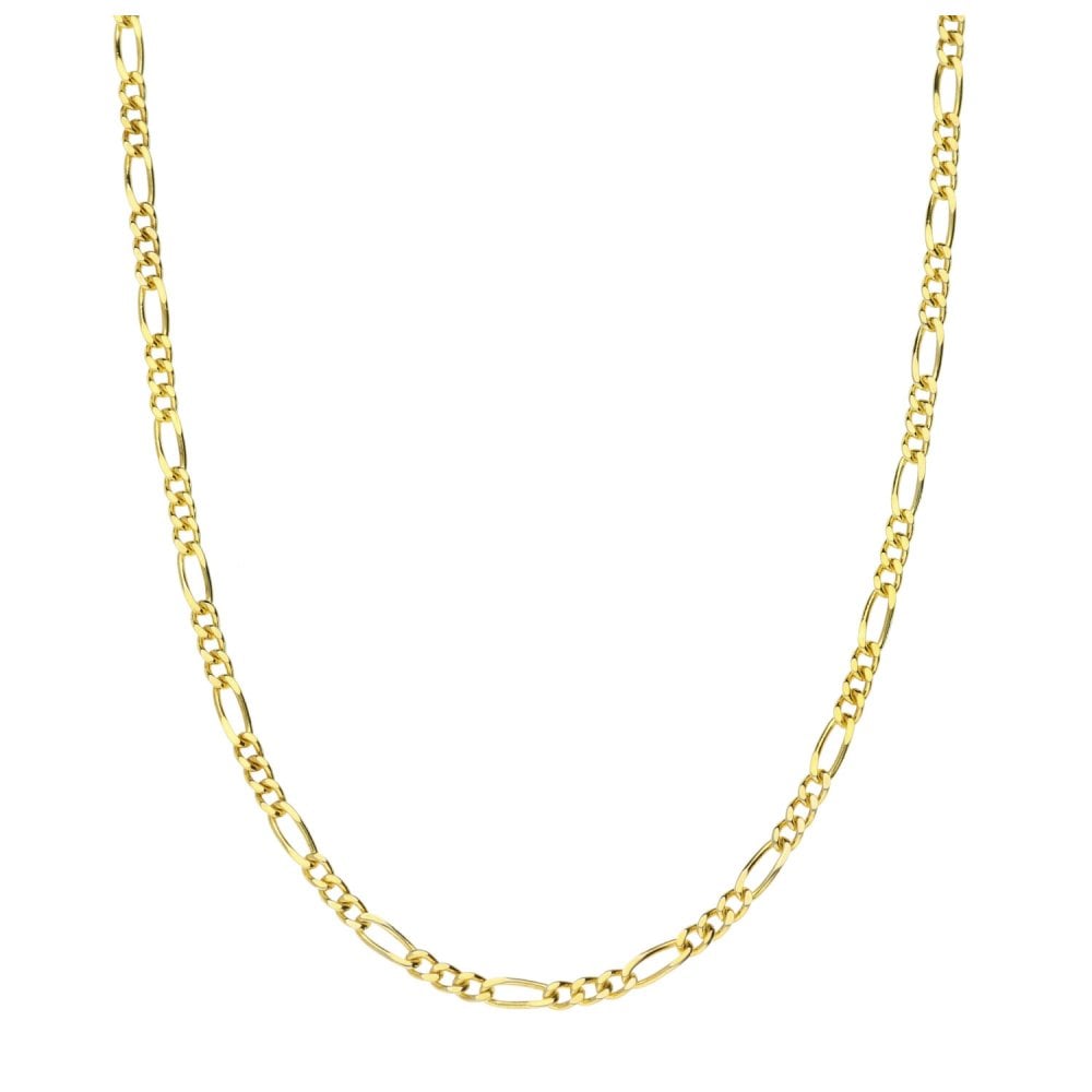 9ct Yellow Gold Fine Figaro Chain