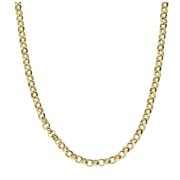 9ct Yellow Gold Gents Belcher Chain- 26"