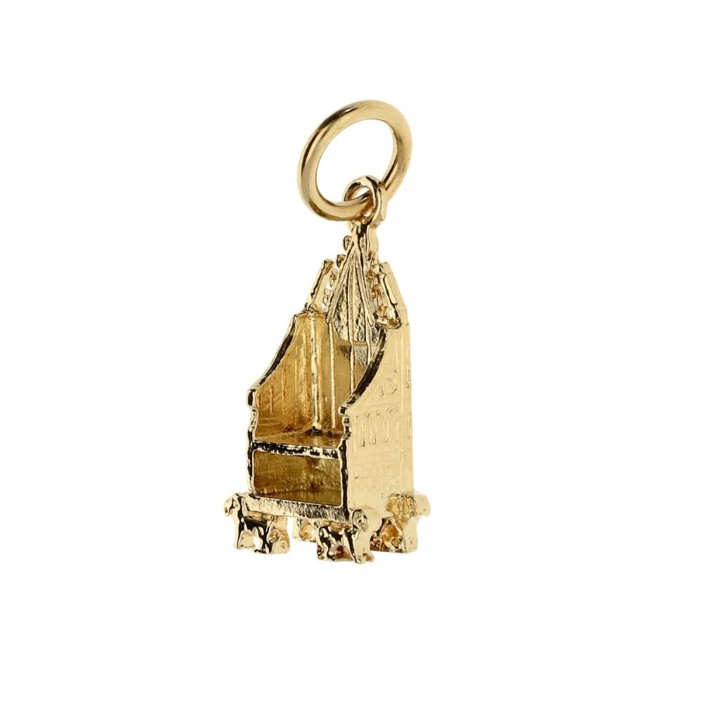 9ct Yellow Gold Throne Charm