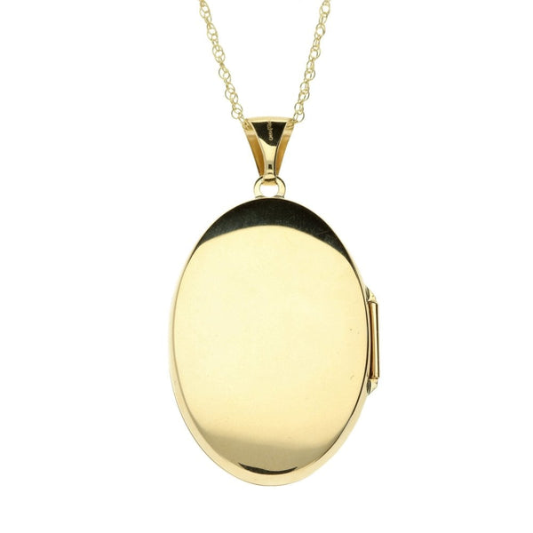 9ct Yellow Gold Oval Locket