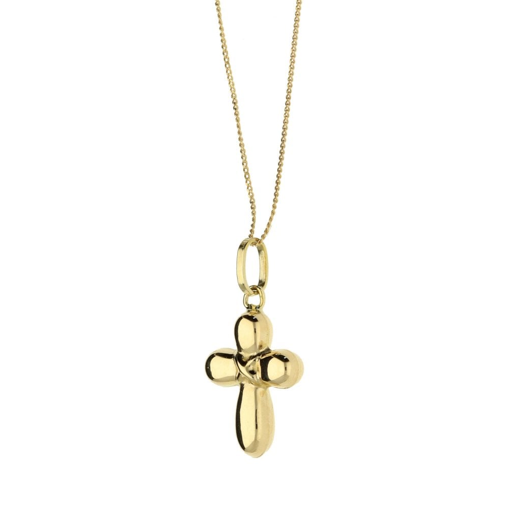 9ct Yellow Gold Chain & Cross
