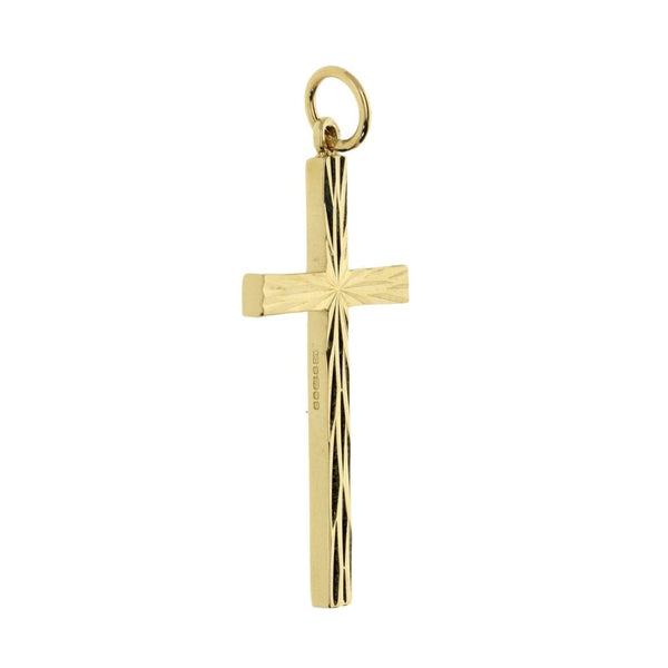 9ct Yellow Gold Cross Pendant