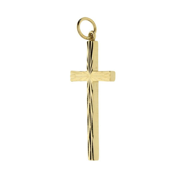 9ct Yellow Gold Cross Pendant