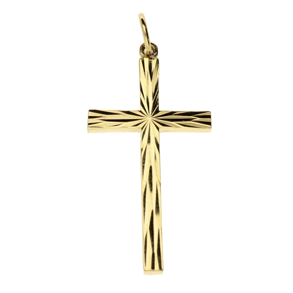 9ct Yellow Gold Cross Pendant