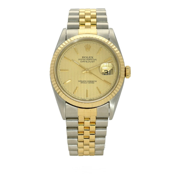 Datejust 16233 - Gents Watch- Gold Dial - 1997