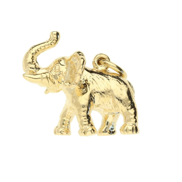 9ct Yellow Gold Elephant Charm