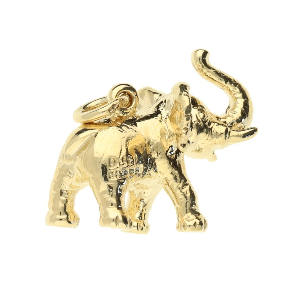 9ct Yellow Gold Elephant Charm