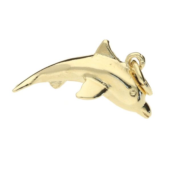 9ct Yellow Gold Dolphin Charm