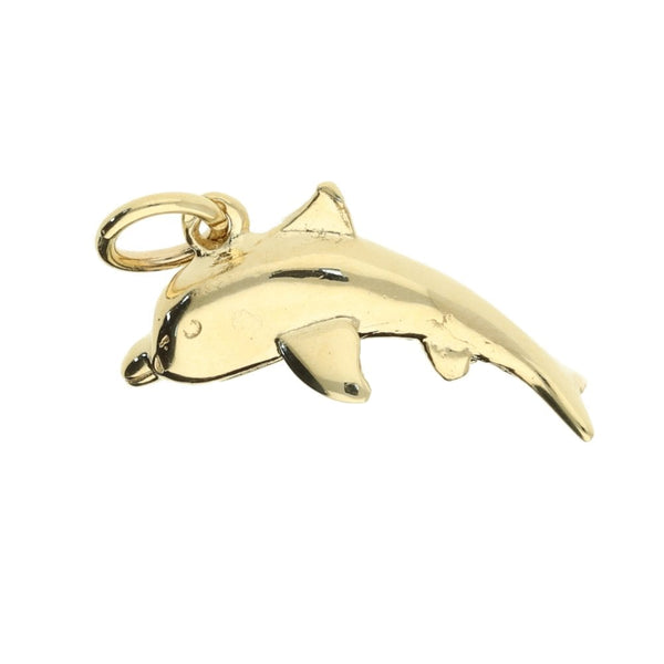 9ct Yellow Gold Dolphin Charm