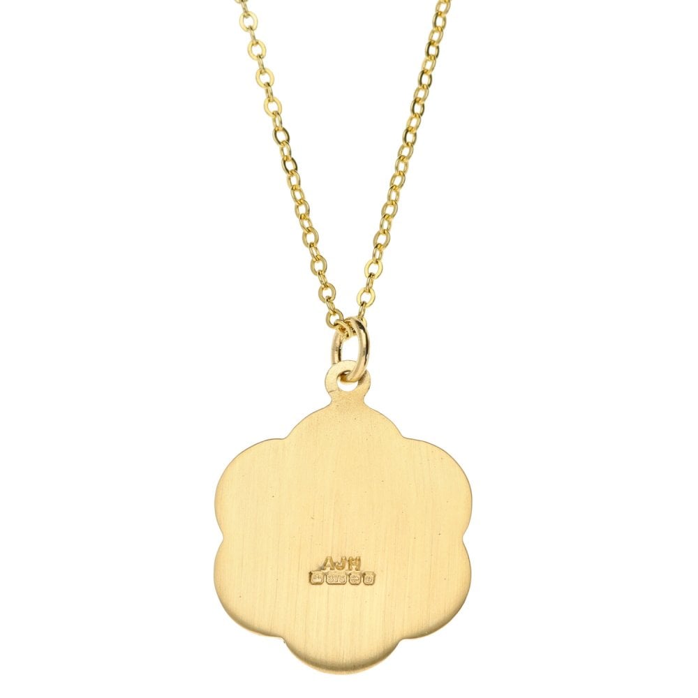 9ct Yellow Gold St. Christopher Pendant & Curb Chain