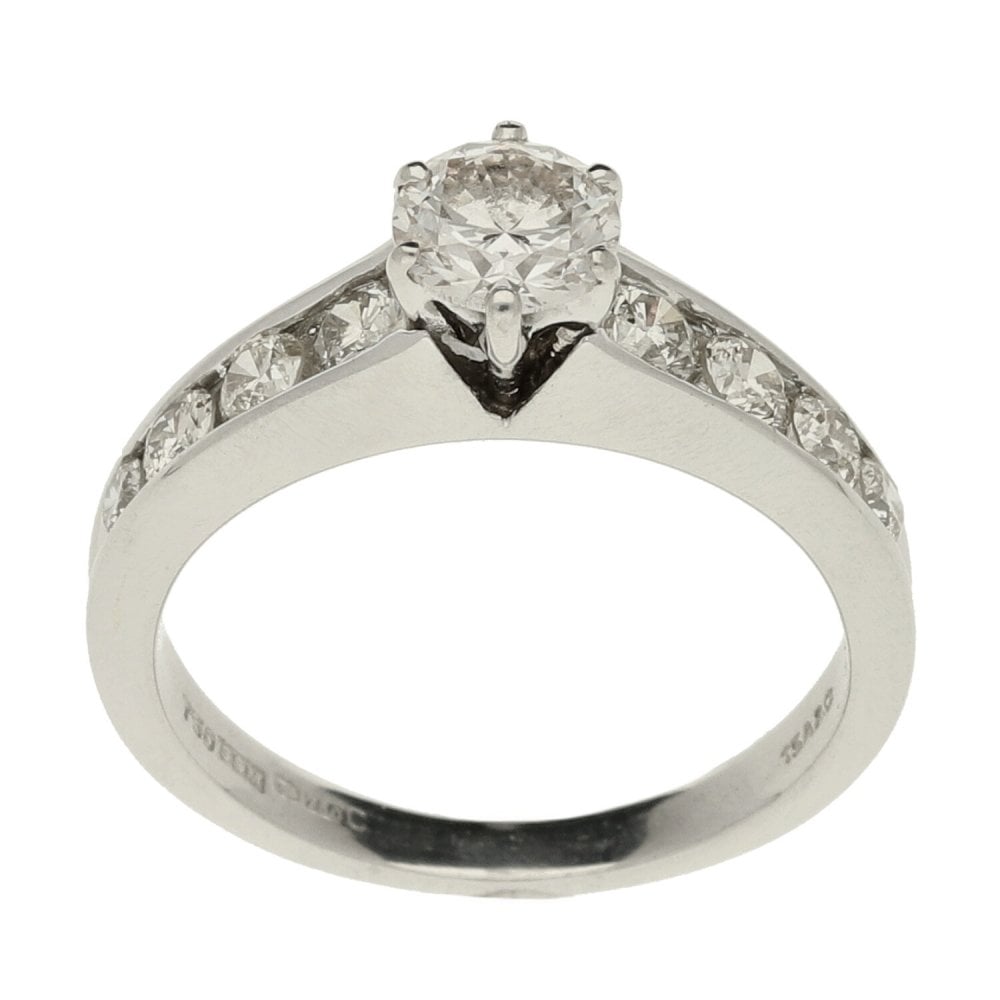 18ct White Gold Diamond Solitaire Engagement Ring - 1.00ct