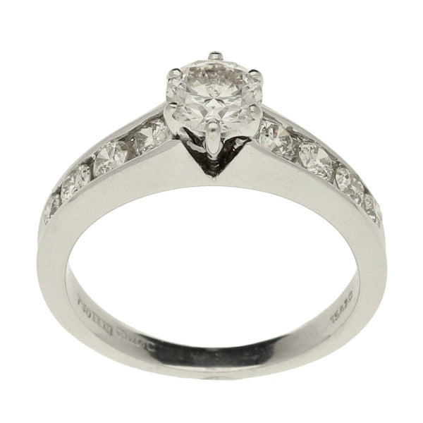 18ct White Gold Diamond Solitaire Engagement Ring - 1.00ct