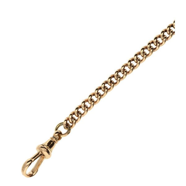 9ct Rose Gold Ladies T-bar Albert Bracelet- 14"
