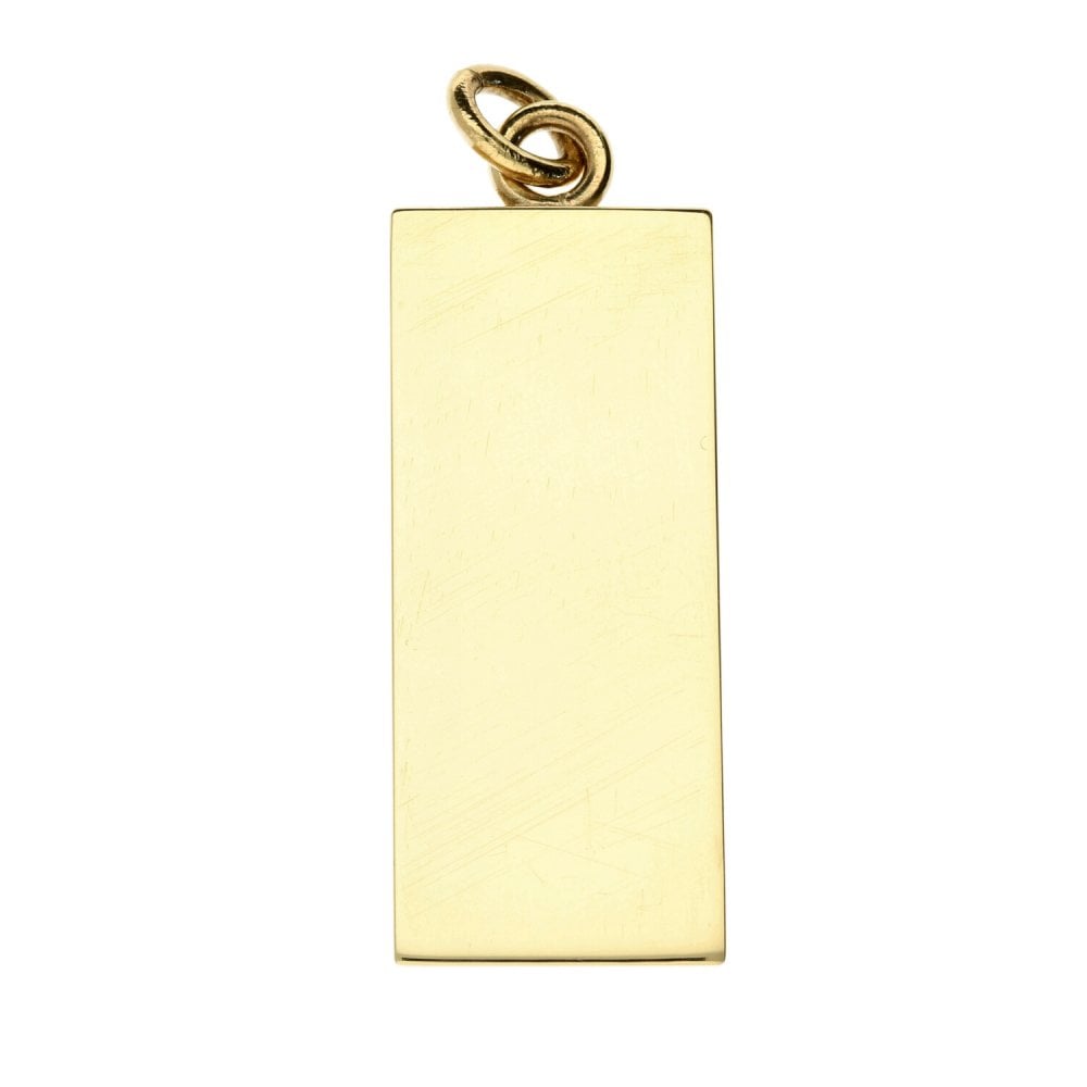 9ct Yellow Gold Gents Ingot Pendant - 29.9g