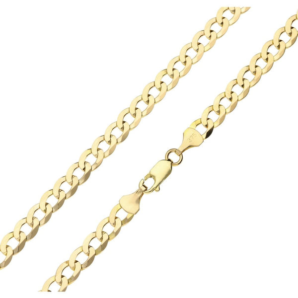 9ct Yellow Gold Gents Curb Chain -20"