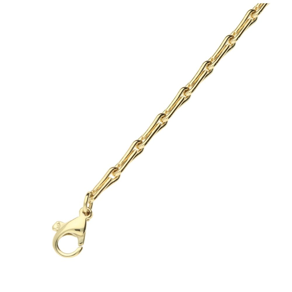 9ct Yellow Gold Ladies Barley Bracelet -7.5"