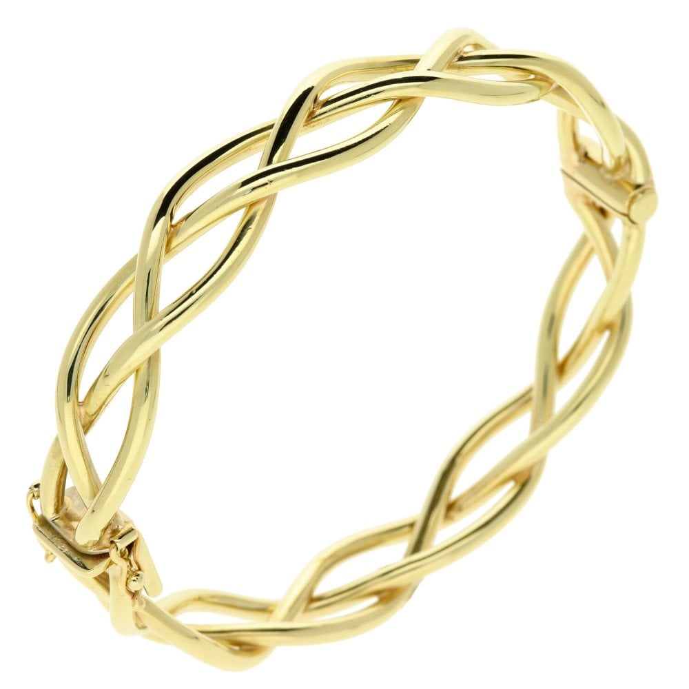 9ct Yellow Gold Intertwined Bangle