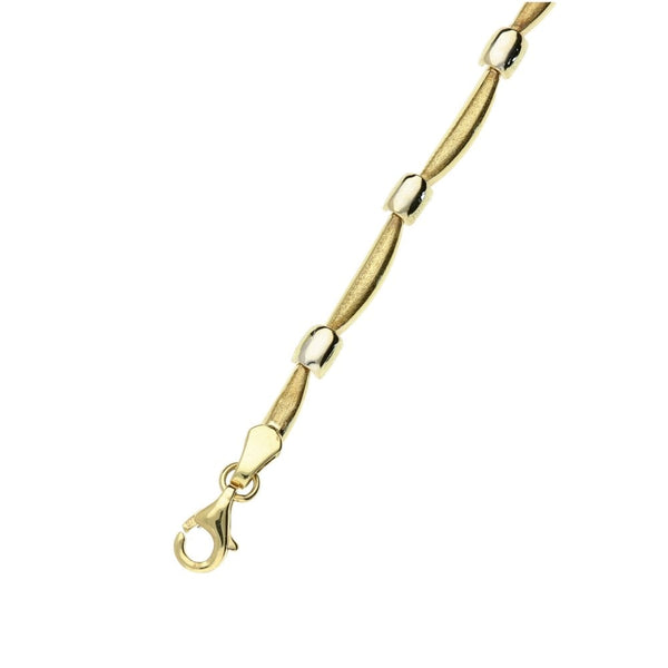 9ct Mixed Gold Patterned Fancy Necklace