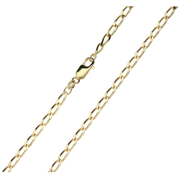 9ct Yellow Gold Ladies Curb Chain -26"