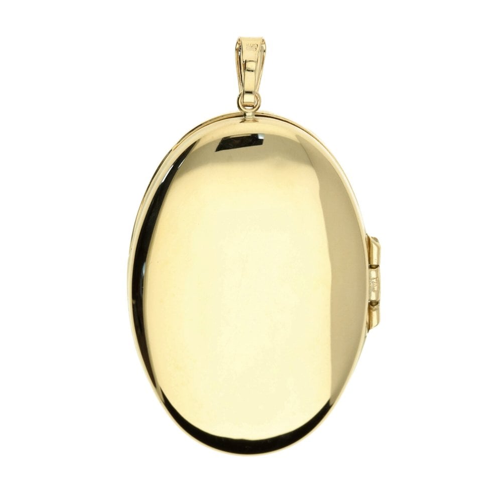 9ct Yellow Gold Large Patterned Locket - 7.00g