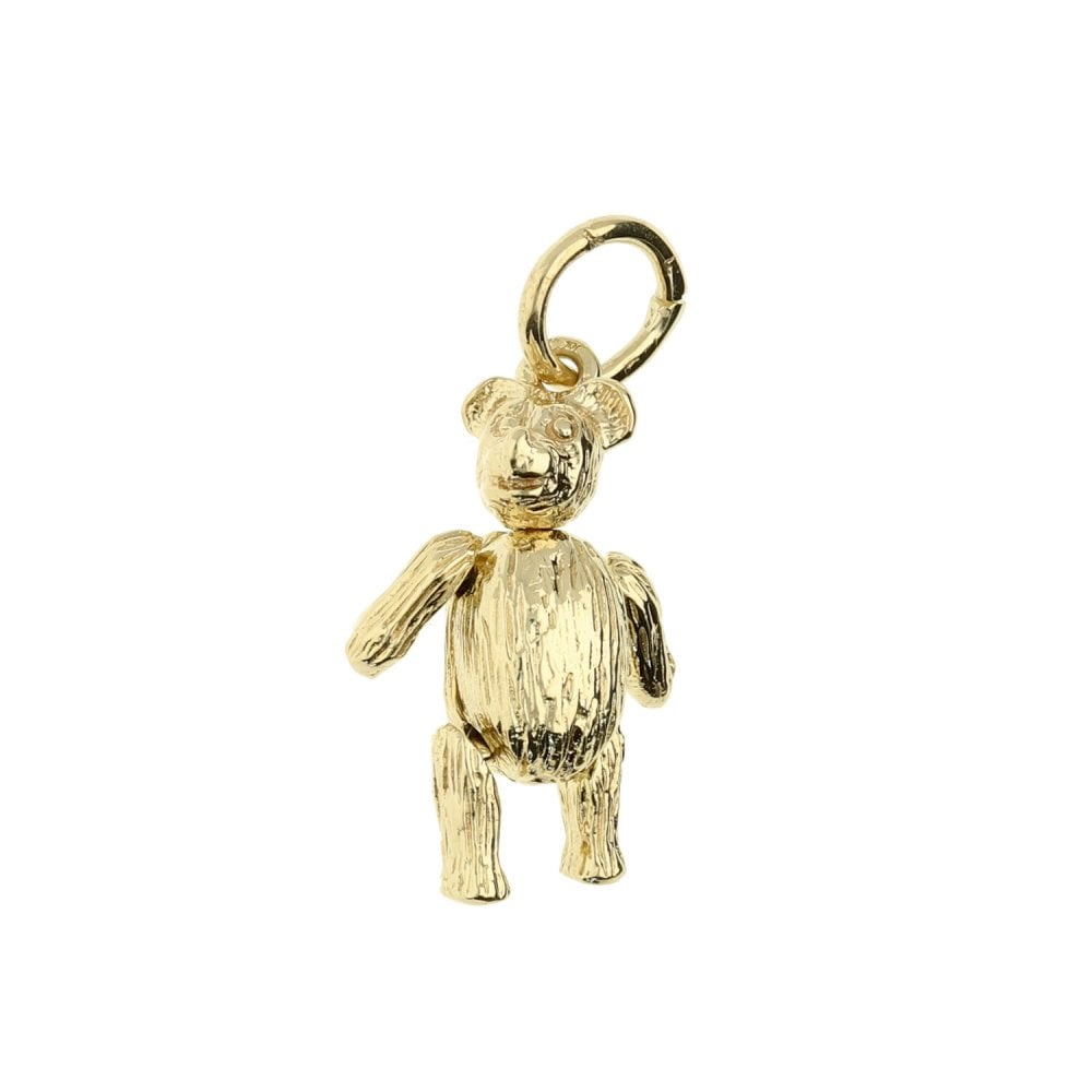 9ct Yellow Gold Teddy Bear Charm - 2.4g