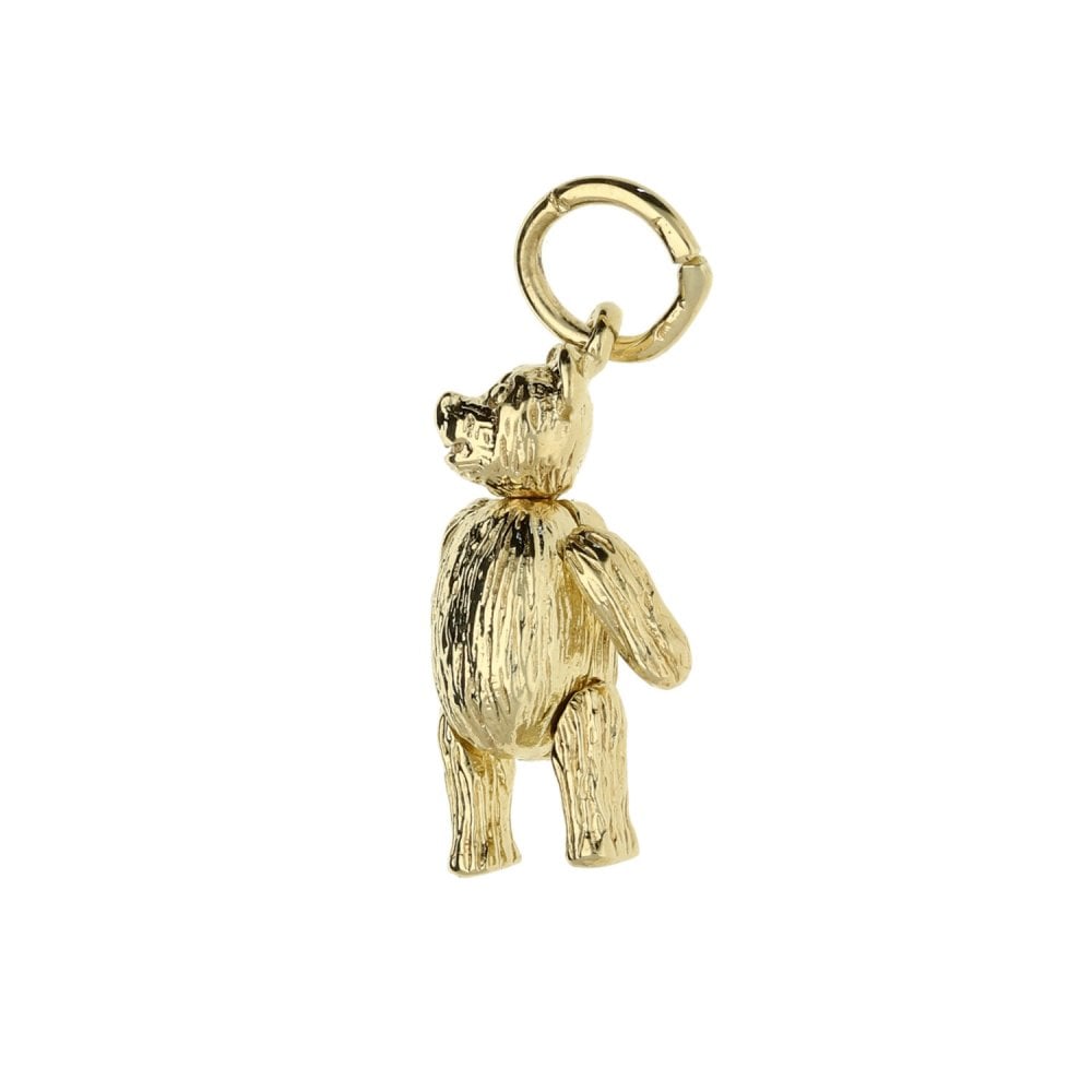 9ct Yellow Gold Teddy Bear Charm - 2.4g