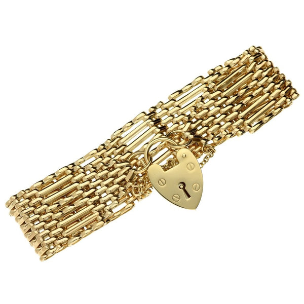 9ct Yellow Gold Gate Bracelet