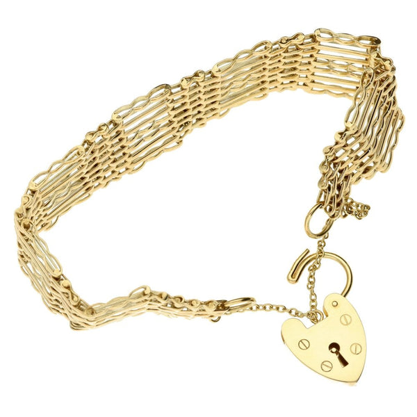 9ct Yellow Gold Gate Bracelet