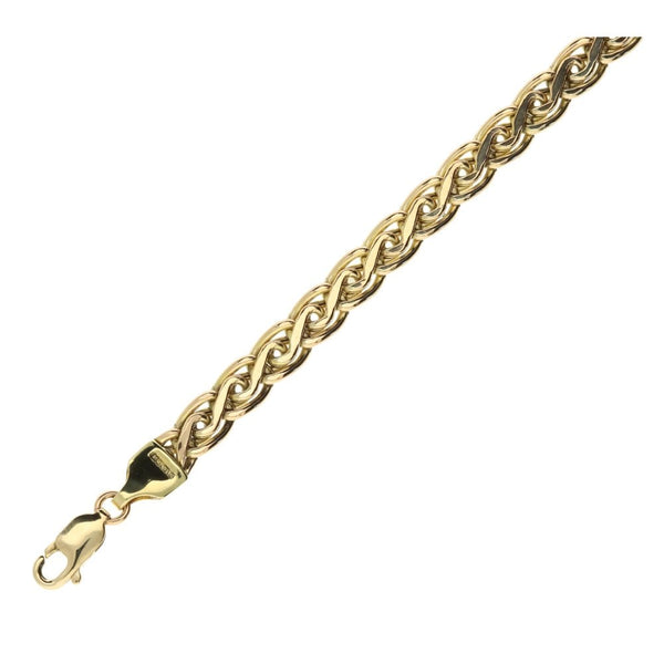 9ct Yellow Gold Fancy Link Bracelet -7"