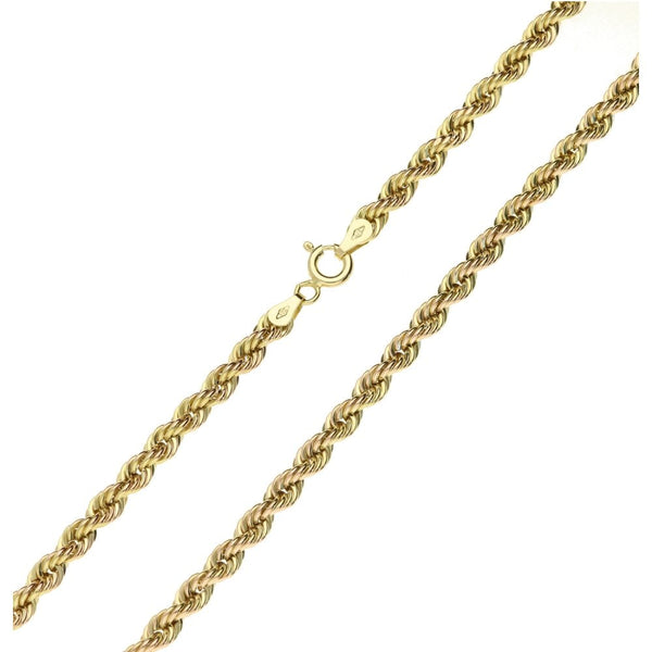 9ct Yellow Gold Ladies Rope Chain -18"