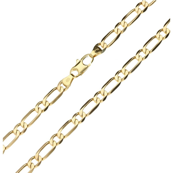 9ct Rose Gold Gents Figaro Chain -24"