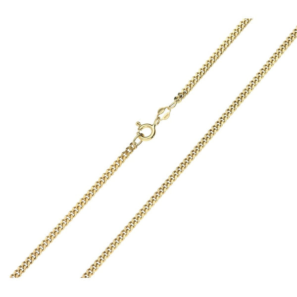 9ct Yellow Gold Gents Curb Chain -22"