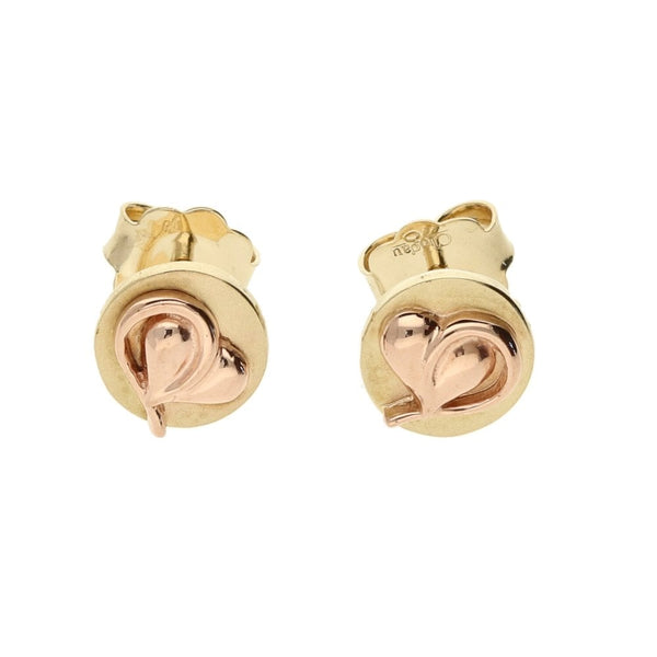 9ct Yellow & Rose Gold Clogau Tree Of Life Earrings - 2.6g