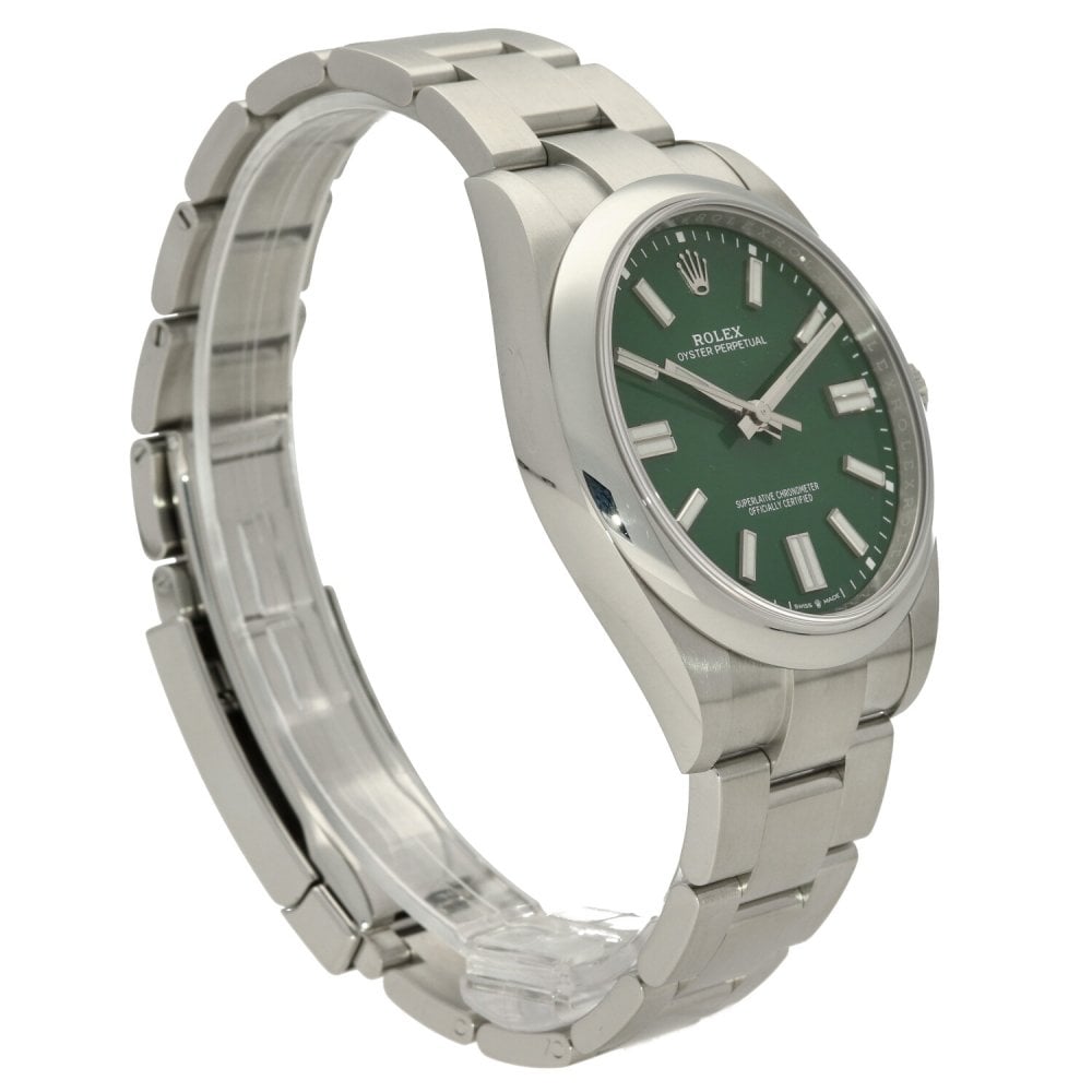 Oyster Perpetual- Gents Watch -124300 - Green Dial - 2020