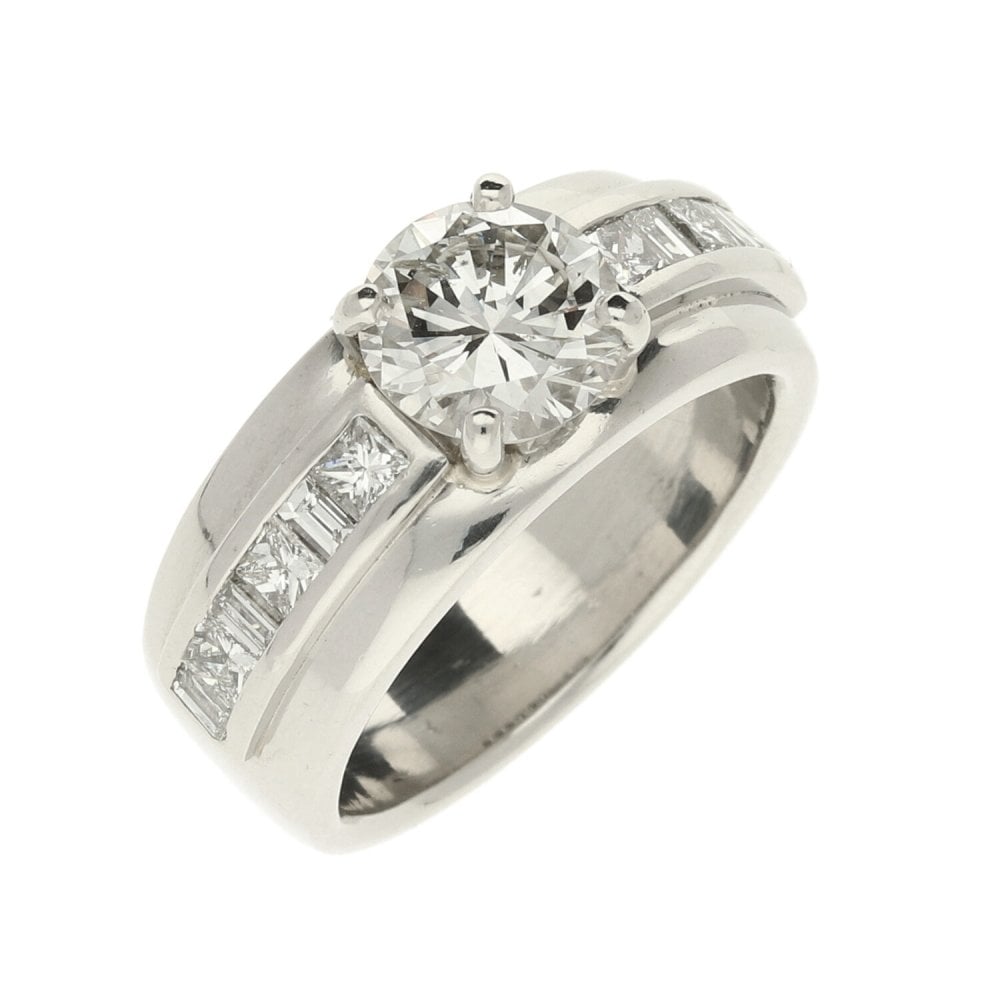 Platinum Diamond Engagement Ring - 2.20ct