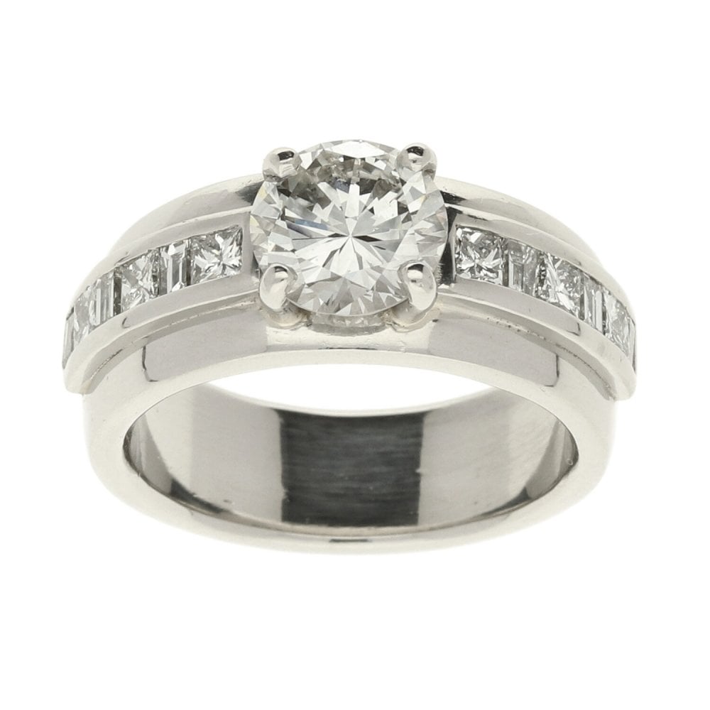 Platinum Diamond Engagement Ring - 2.20ct