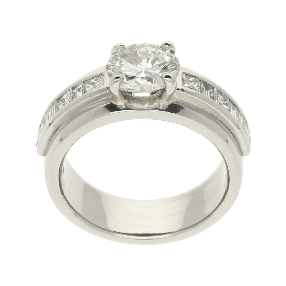 Platinum Diamond Engagement Ring - 2.20ct